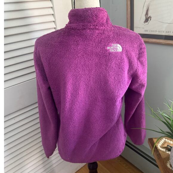 THE NORTH FACE Womens Jacket Small Purple Osito Fleece Full Zip Outdoor Gorpcore - Picture 7 of 13